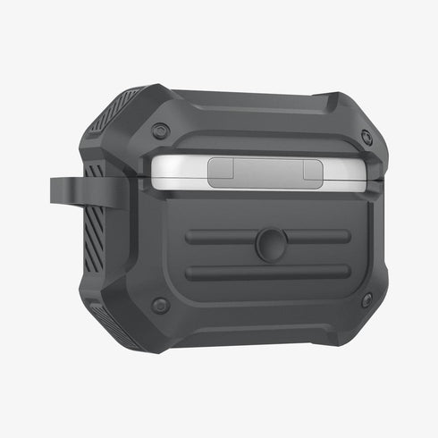 ASD00537 - Apple AirPods Pro Case Tough Armor in black showing the front